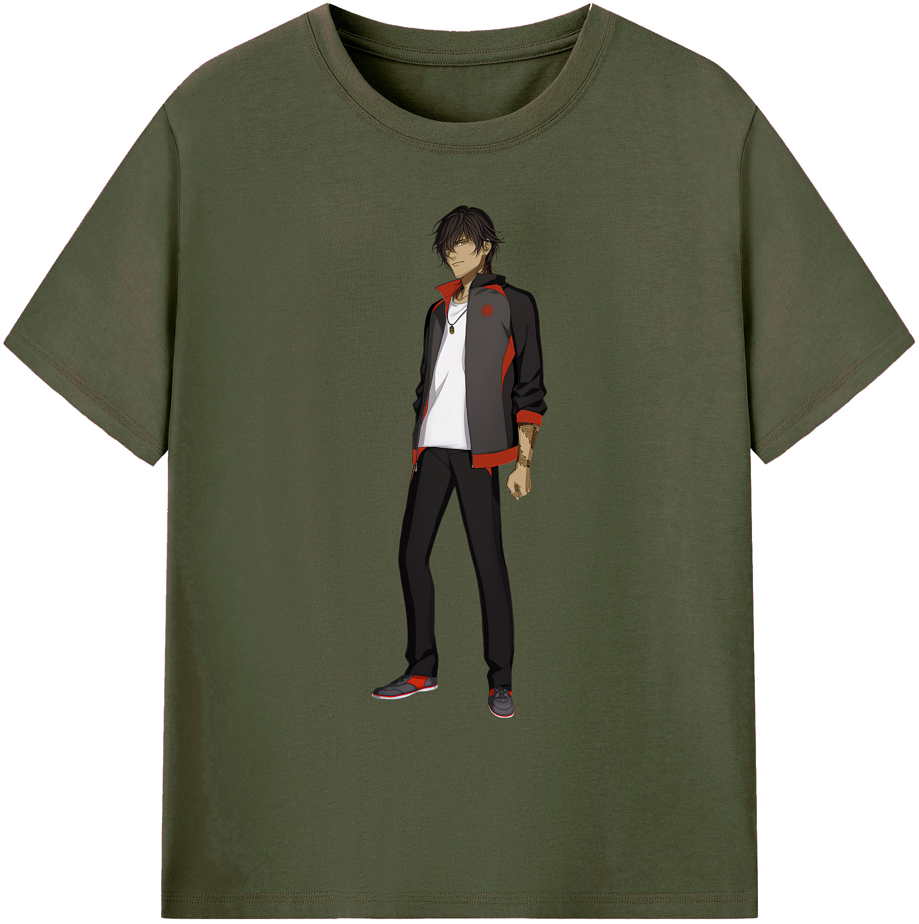 （画像用） 刀剣乱舞 Touken Ranbu 綿100％ メンズ半袖Tシャツ｜肌触りやわらか＆通気性